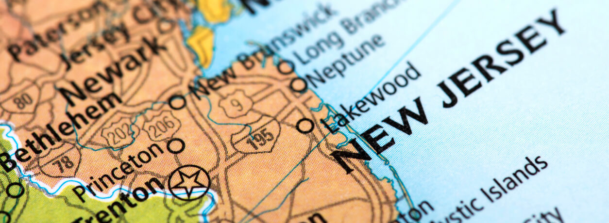 map of new jersey