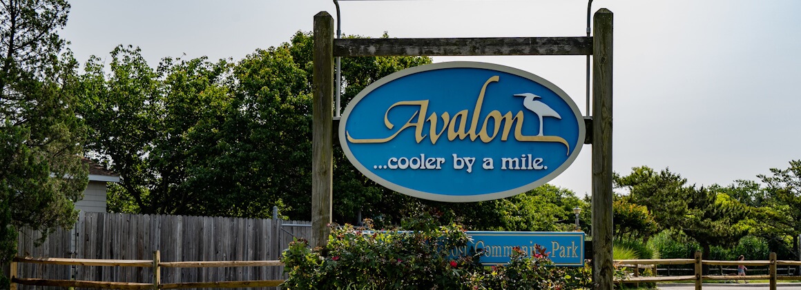 Sign showing the Avalon is a cool place to live